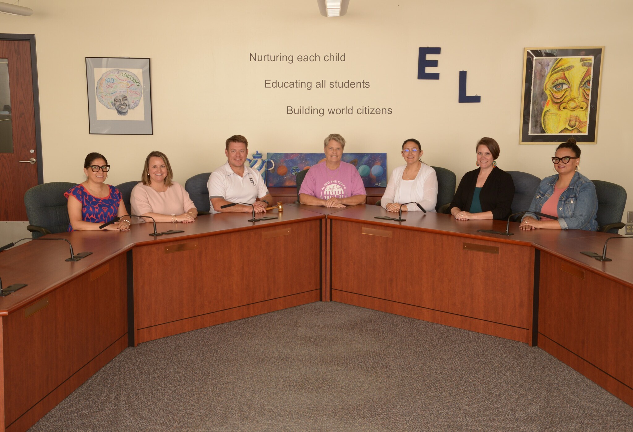 picture of the 2024-2025 east lansing school board of education