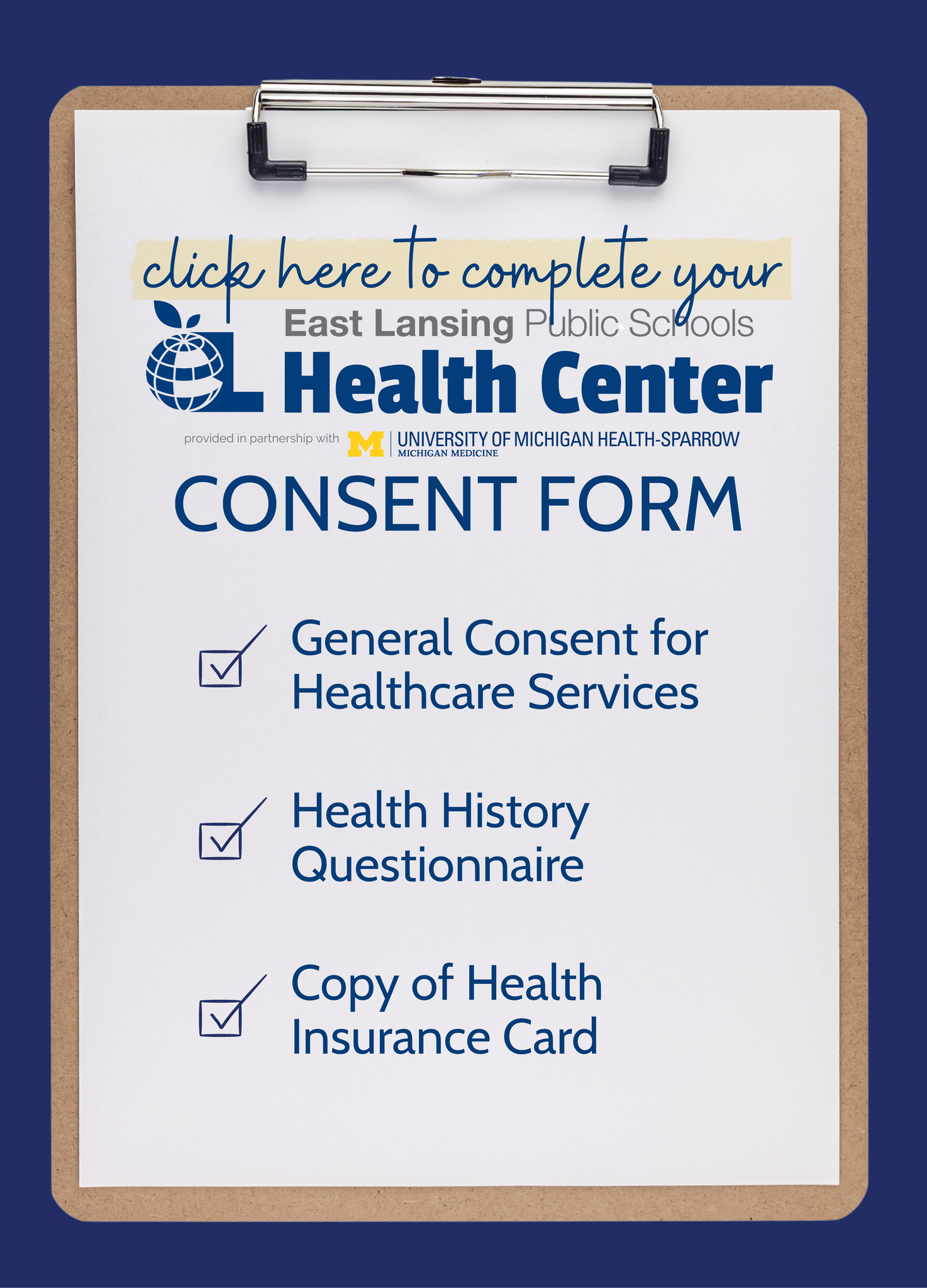 East Lansing Health Center Consent Forms