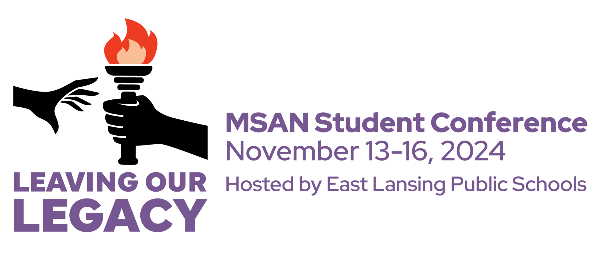 picture of the 2024 msan student conference logo